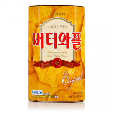 [CROWN]バターワッフル135g/韓国お菓子 バター味