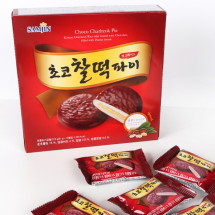[SAMJIN]餅チョコパイ1箱（10個入り）310g/ ピーナッツクリーム チョコ餅パイ 韓国お菓子