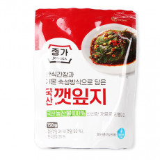 [冷]宗家 エゴマの葉キムチ 150g/韓国漬物 ケンニッキムチ
